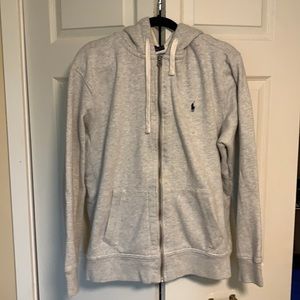 Polo zip up with hood